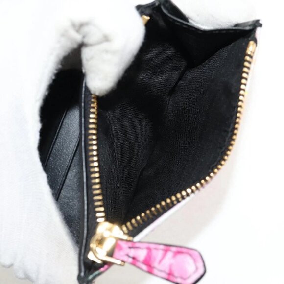 PRADA Bifold Wallet Leather Pink Auth 136570V - Picture 14 of 16